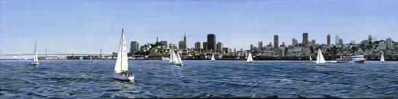 “Summer in the City”, 23.5”x85.5”, $1700